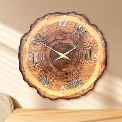 Horloge Murale en Bois Massif
