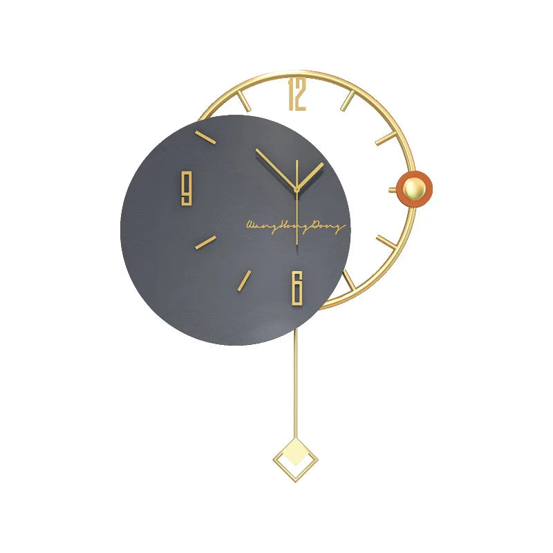 Grande Horloge Murale Design Nordique 3D – Style Contemporain