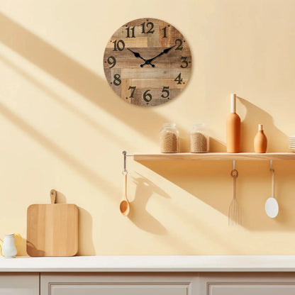 Horloge Murale en Bois Vintage
