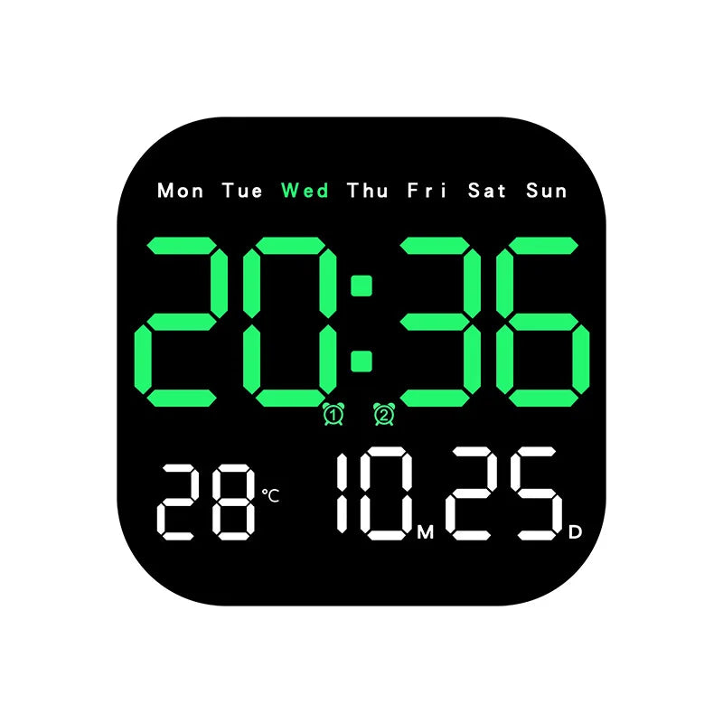 Horloge Murale Digitale LED Moderne