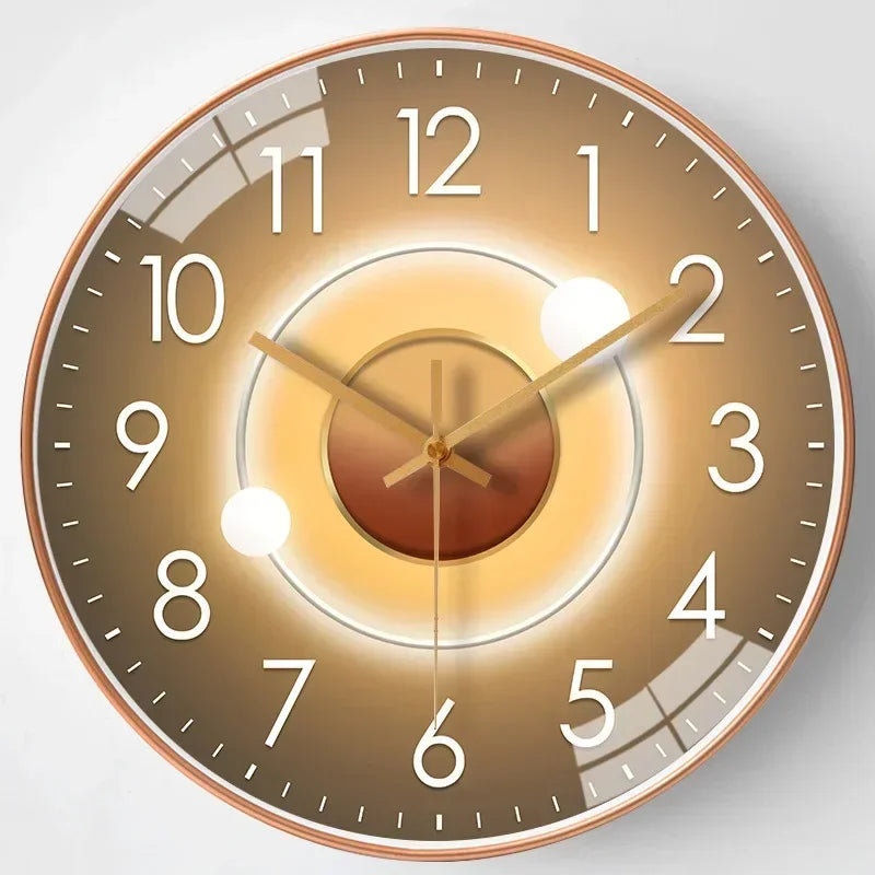 Horloge murale design transparente