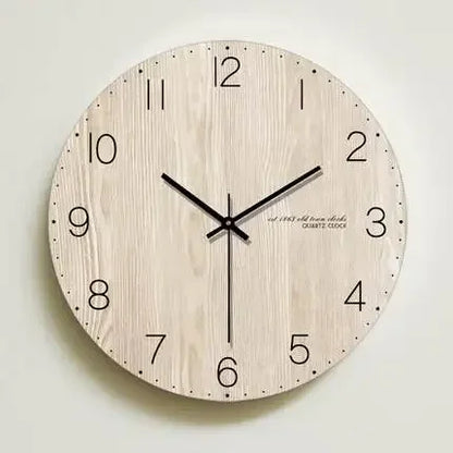 Horloge Murale Moderne en Bois Design Épuré