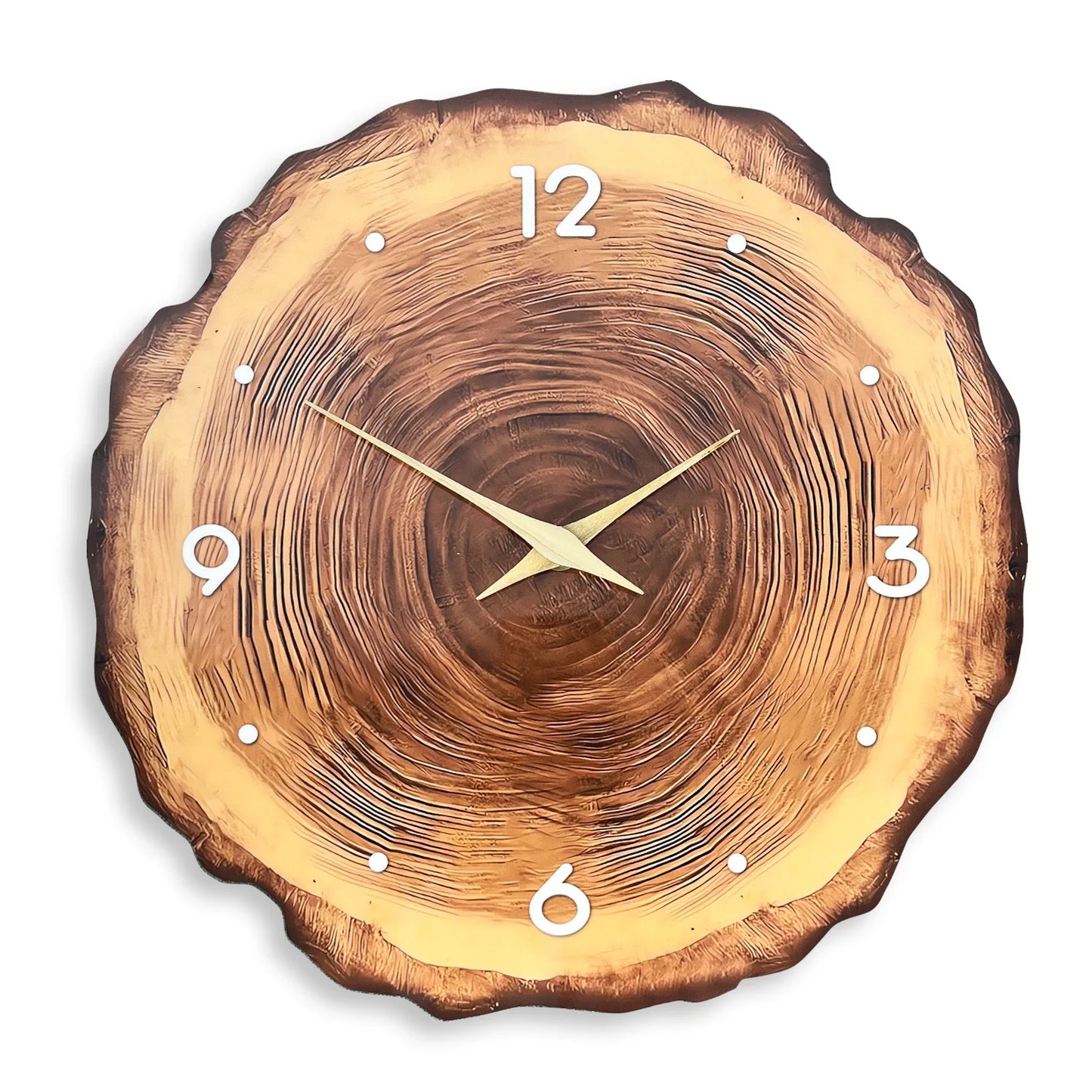 Horloge Murale en Bois Massif