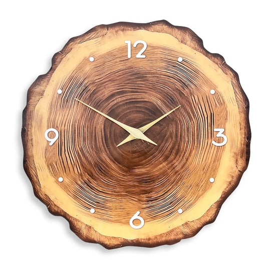 Horloge Murale en Bois Massif