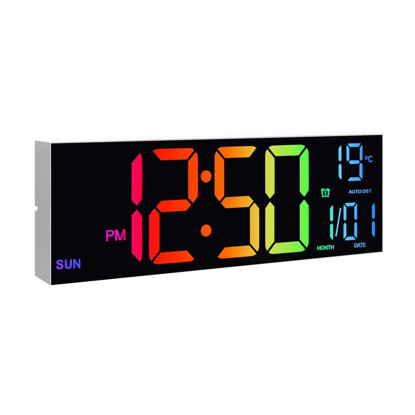 Horloge Murale Digitale LED  – Grand Affichage