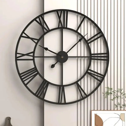 Horloge Murale Vintage en Métal– Design Antique