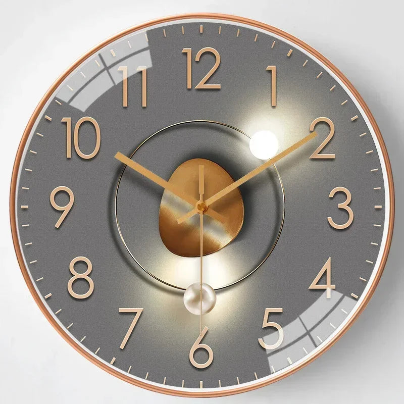 Horloge murale design transparente