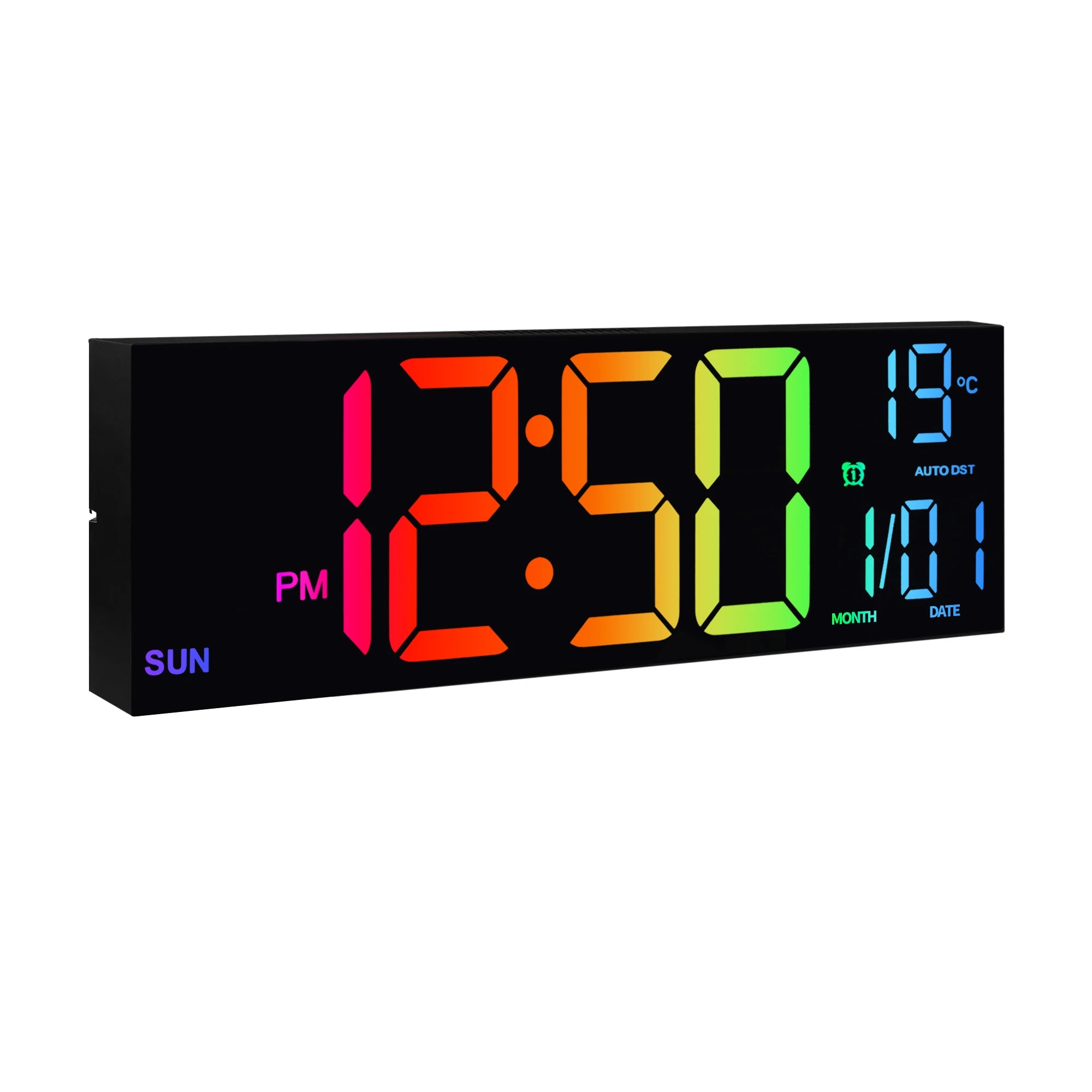 Horloge Murale Digitale LED  – Grand Affichage