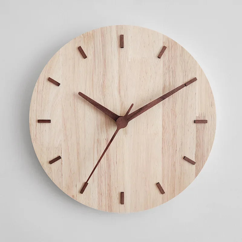 Horloge murale en bois design scandinave