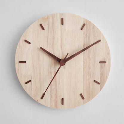 Horloge murale en bois design scandinave