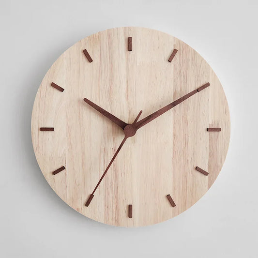 Horloge murale en bois design scandinave