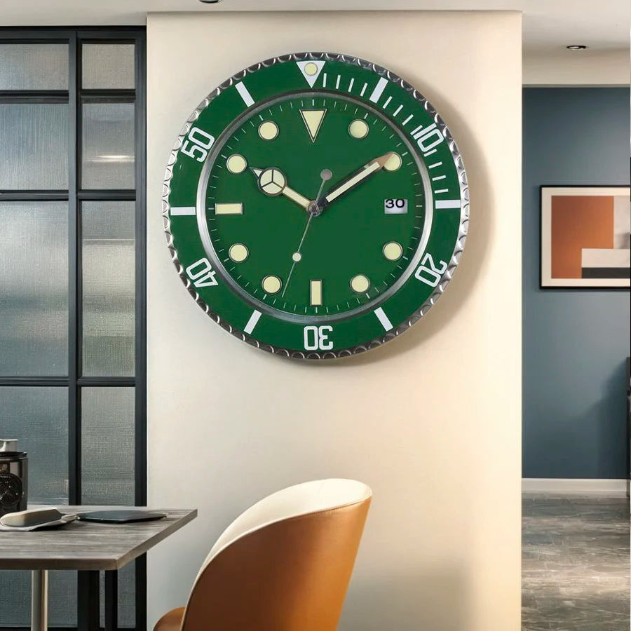 Grande Horloge Murale Design Européen – Design Luxe