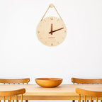 Horloge Murale silencieuse en Bois de Bouleau