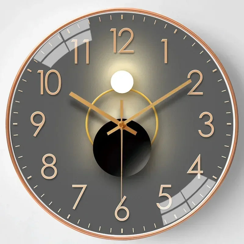 Horloge murale design transparente