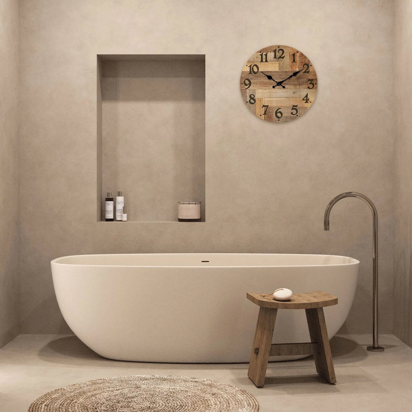 Horloge Murale en Bois Vintage