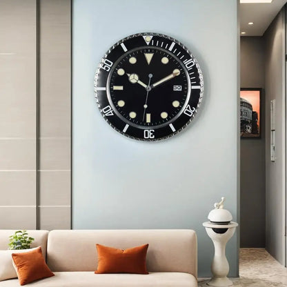 Grande Horloge Murale Design Européen – Design Luxe