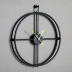 Grande Horloge Murale Design à Anneaux Sphériques