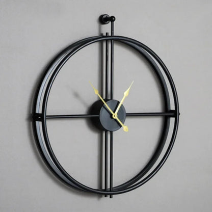 Grande Horloge Murale Design Luxe à Anneaux Sphériques