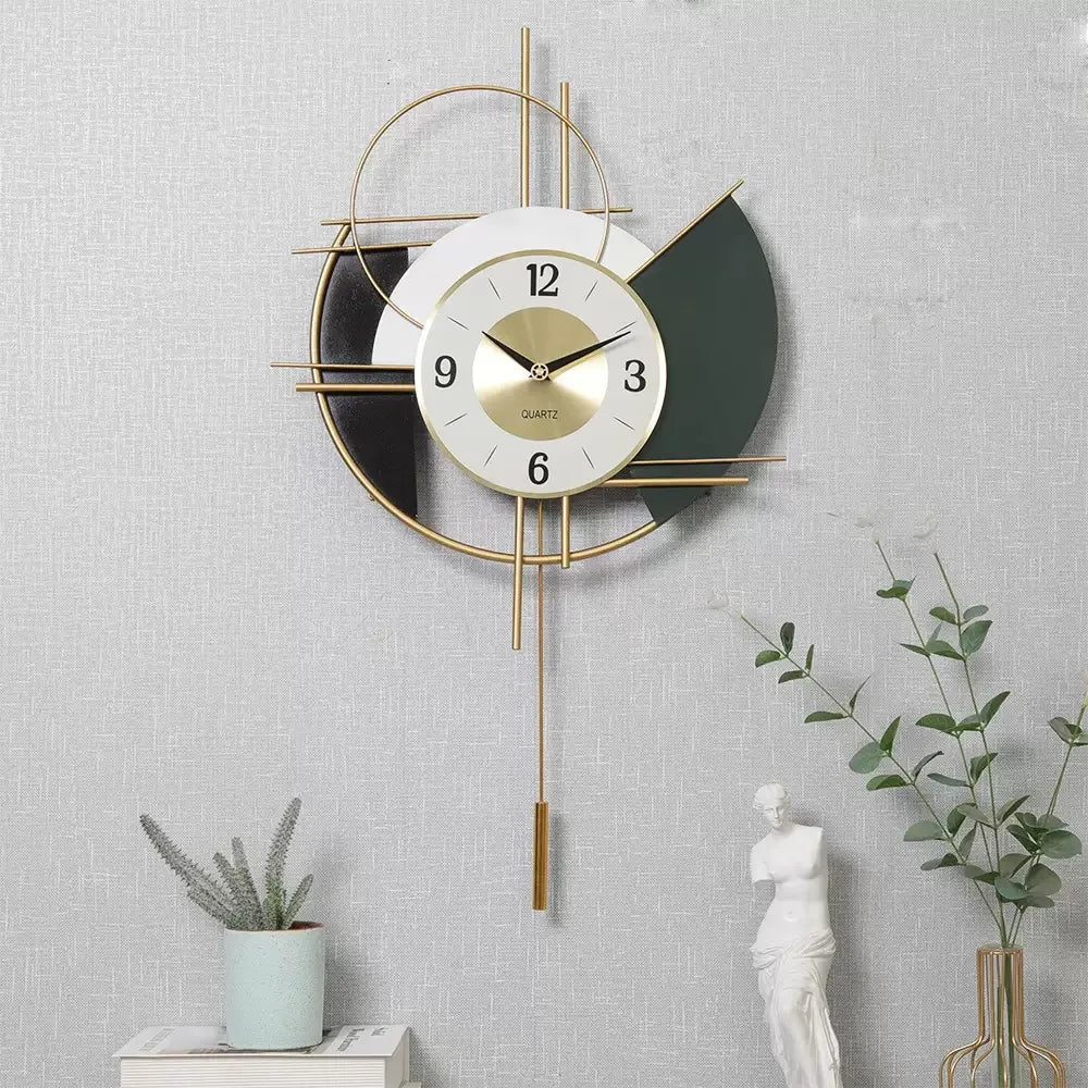 Grande Horloge Murale Design Nordique – Décoration  Luxe