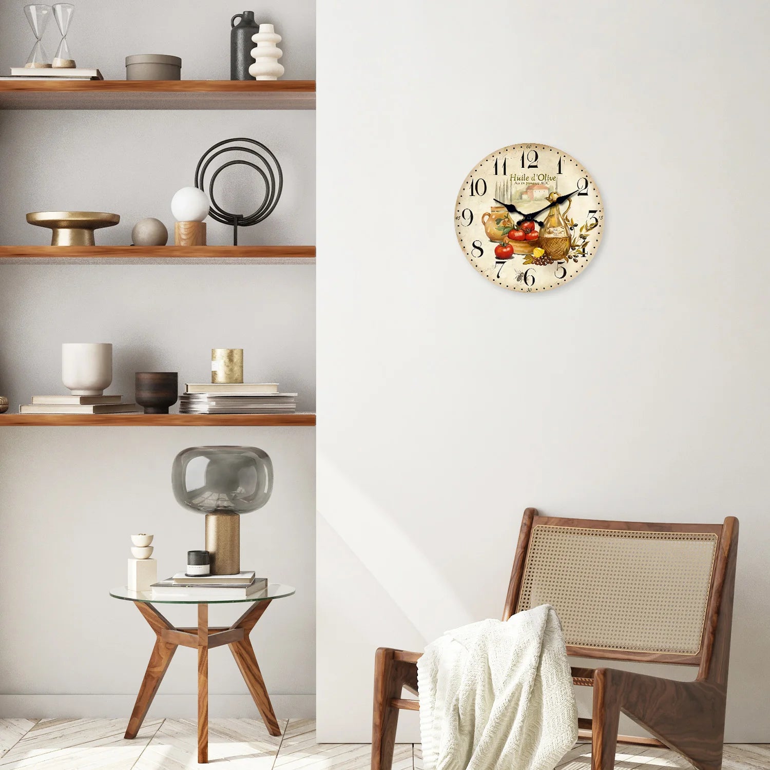 Horloge Murale Vintage Rétro Provence