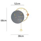 Grande Horloge Murale Design Nordique 3D – Style Contemporain