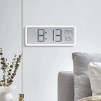 Horloge Murale Digitale LCD – Heure, Température, Humidité