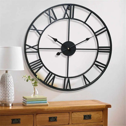 Horloge Murale Vintage en Métal– Design Antique