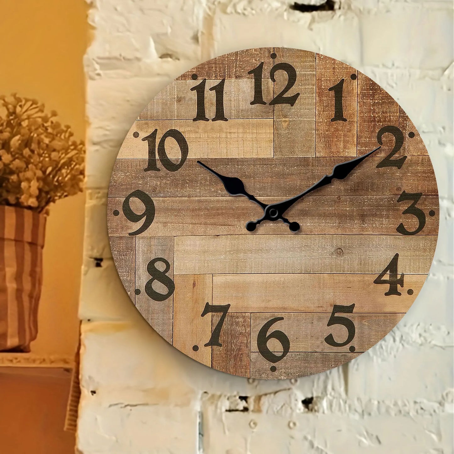 Horloge Murale en Bois Vintage