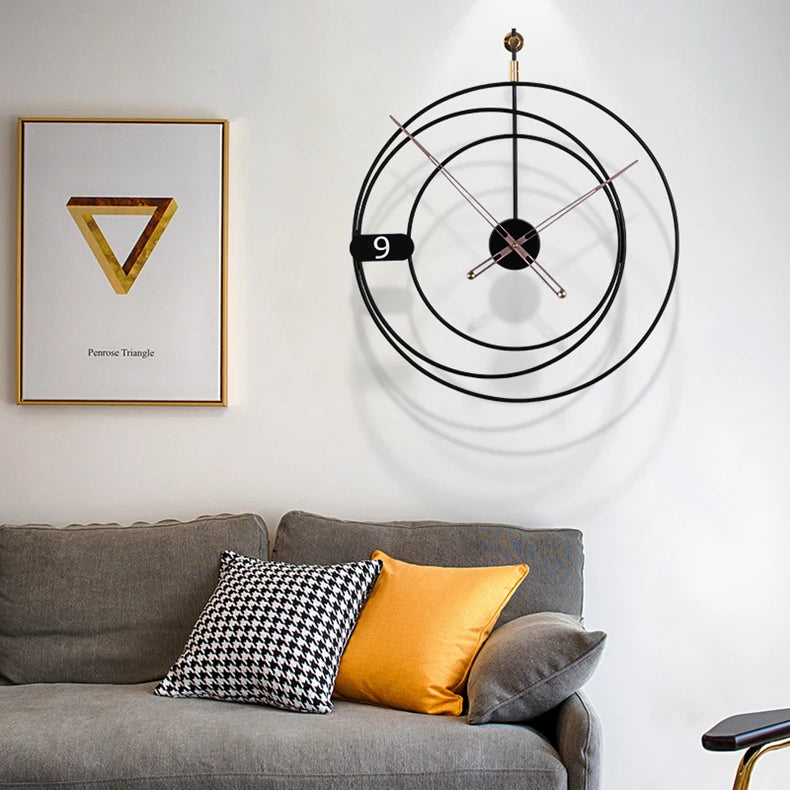 Grande Horloge Murale Design Nordique
