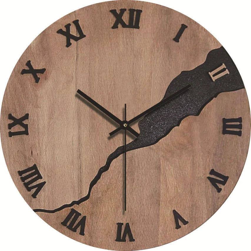 Horloge murale en bois design