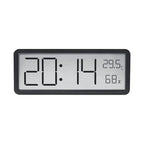 Horloge Murale Digitale LCD – Heure, Température, Humidité