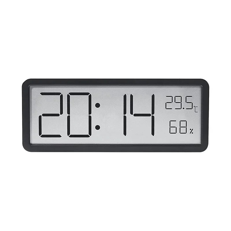 Horloge Murale Digitale LCD – Heure, Température, Humidité