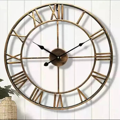 Horloge Murale Vintage en Métal– Design Antique
