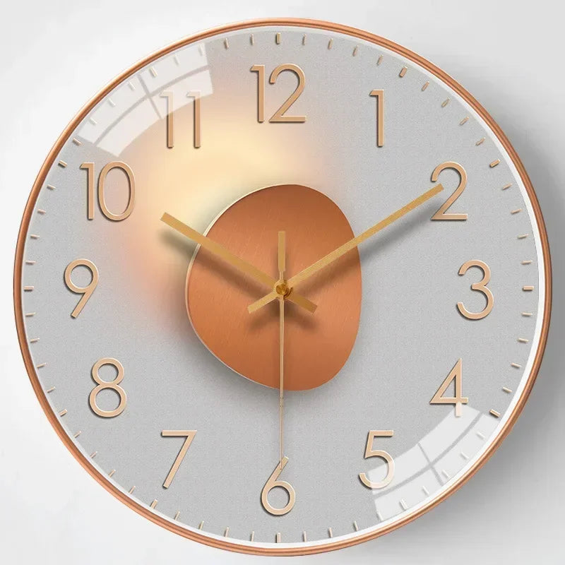Horloge murale design transparente