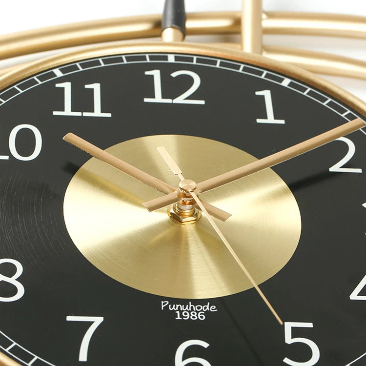 Grande Horloge Murale Design Nordique – Décoration Contemporaine