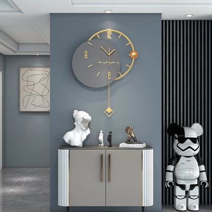 Grande Horloge Murale Design Nordique 3D – Style Contemporain