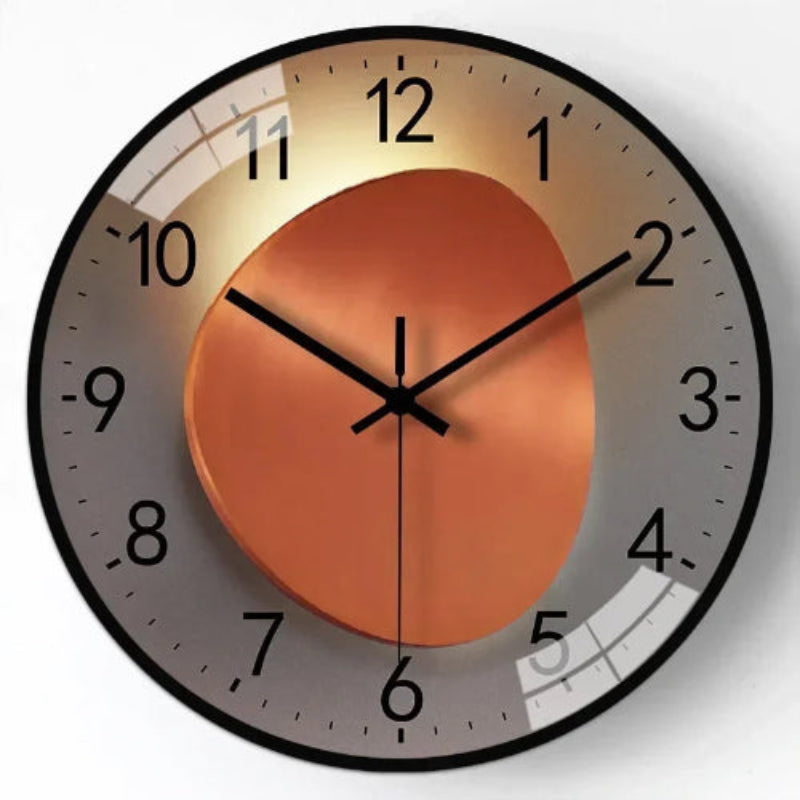 Horloge murale design transparente