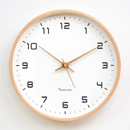 Horloge murale design en bois massif