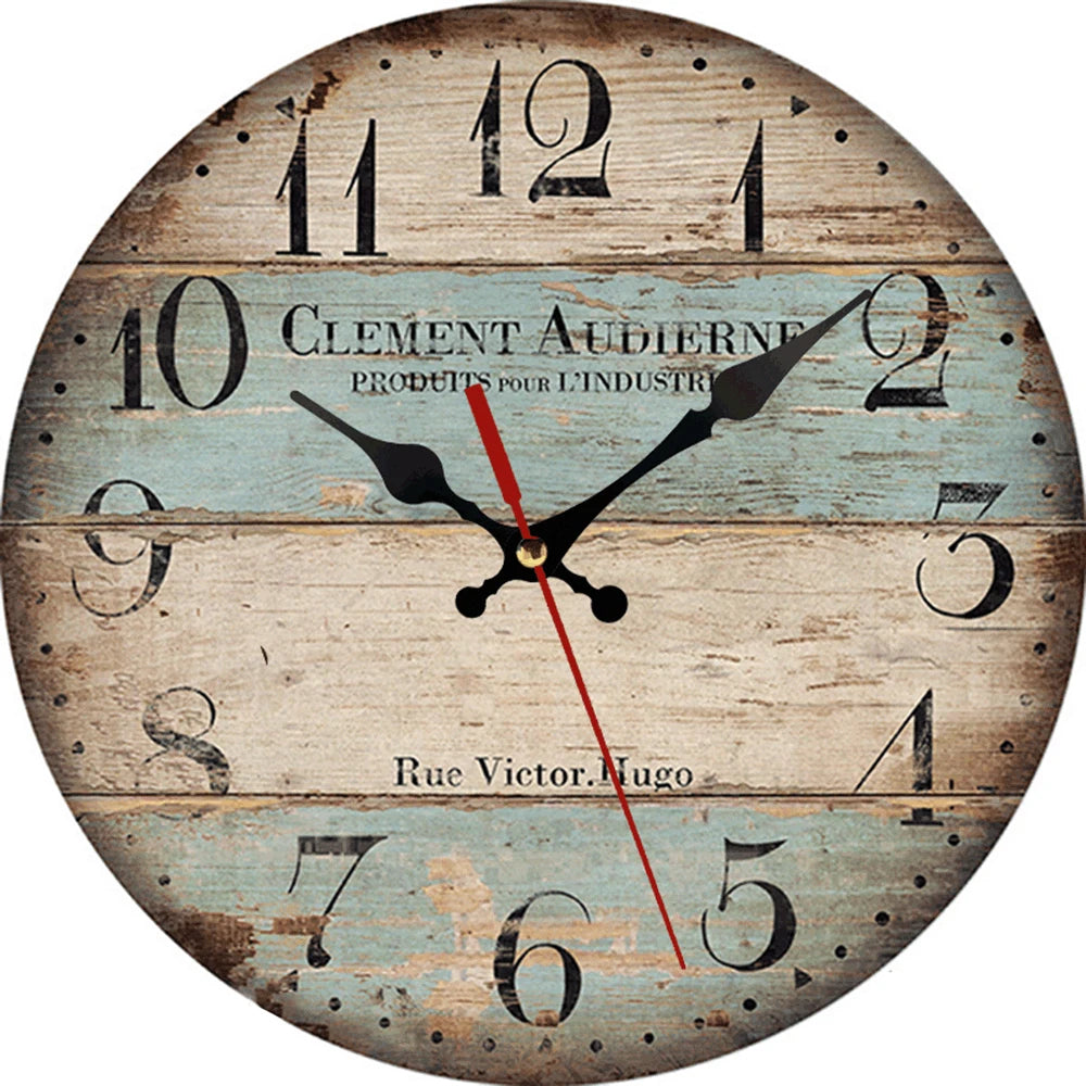 Horloge Murale Vintage en Bois Style Européen – Style Retro