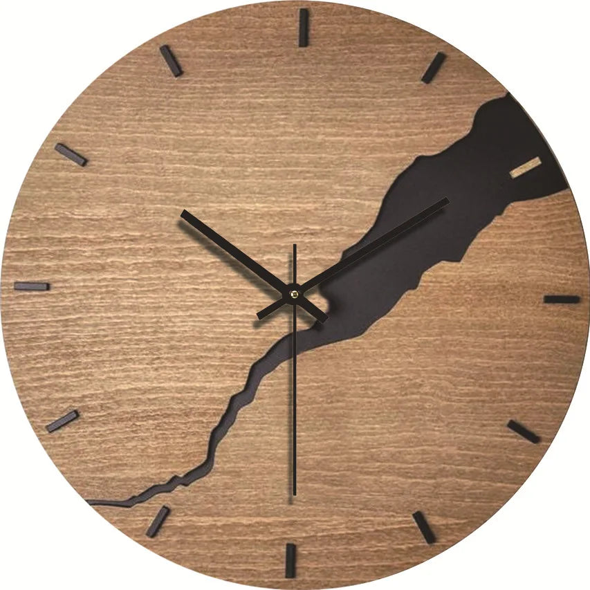 Horloge murale en bois design