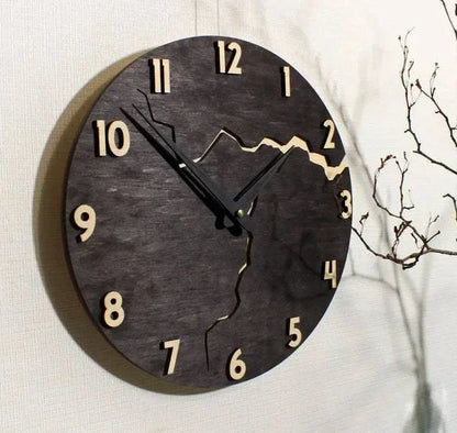 Horloge murale en bois design
