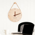 Horloge Murale silencieuse en Bois de Bouleau