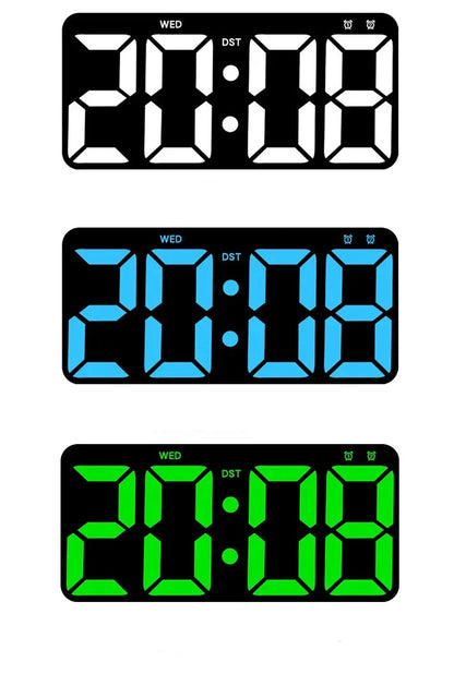 Horloge Murale Digitale LED Minimaliste – Silencieuse