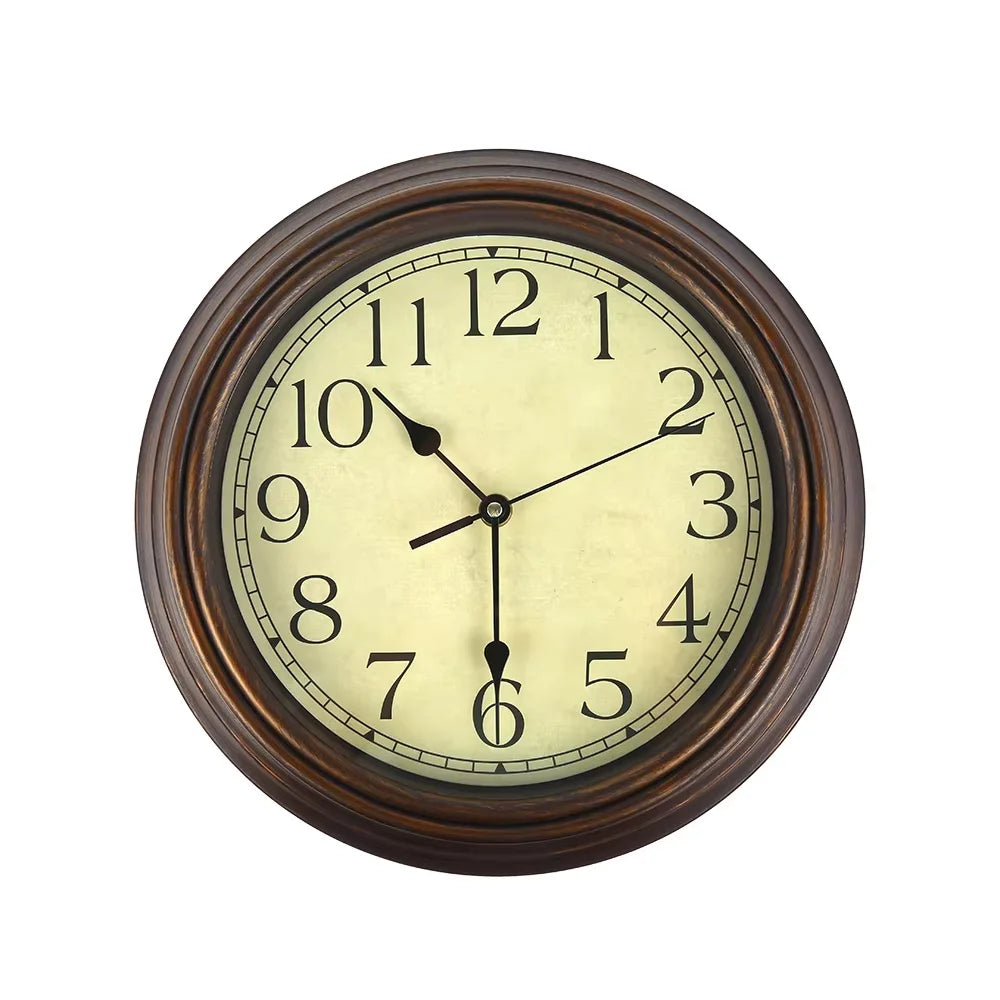 Horloge Murale Silencieuse Vintage Années 60 – Design Rétro Américain