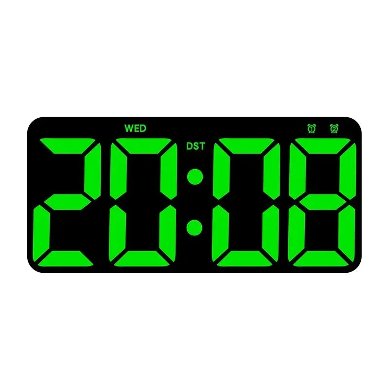 Horloge Murale Digitale LED Minimaliste – Silencieuse