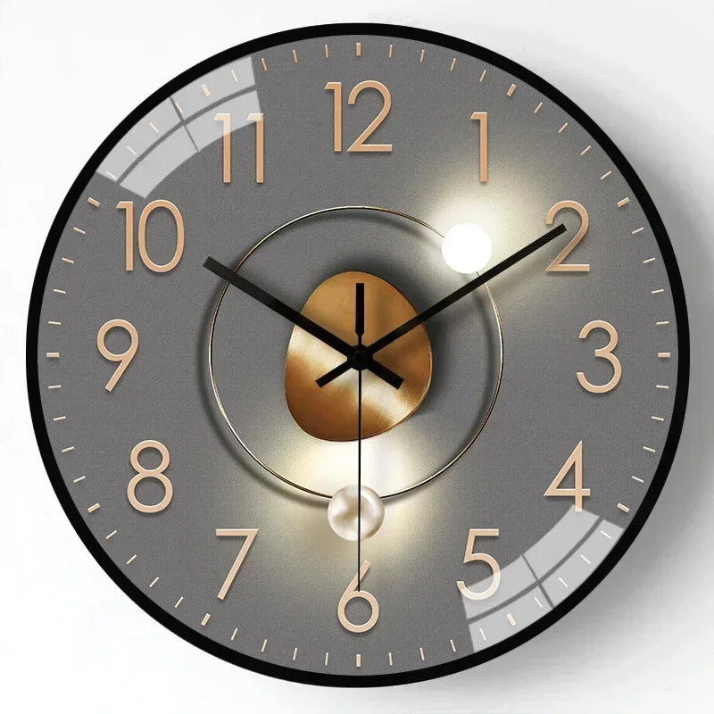 Horloge murale design transparente