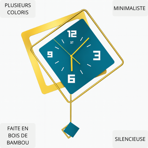 Horloge Murale 3D Design Moderne