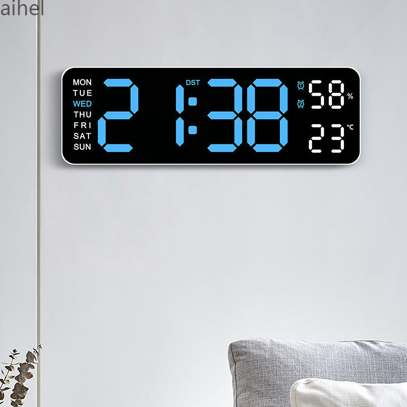 Horloge Murale Digitale LED Minimaliste – Grand Affichage