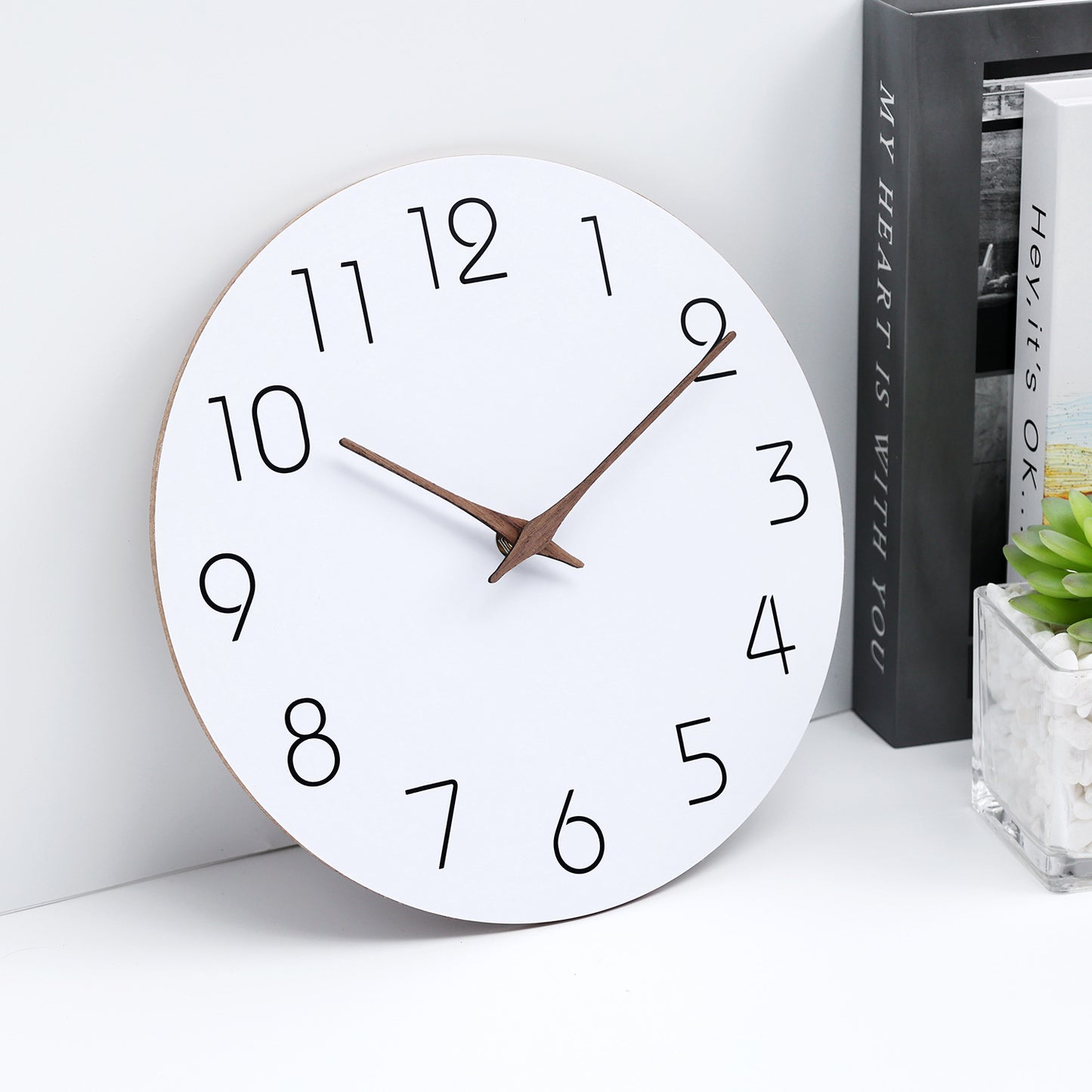 Horloge murale design en Bois Minimaliste