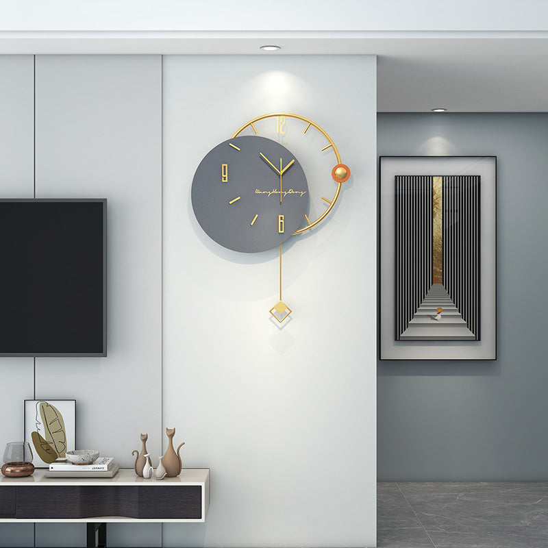 Grande Horloge Murale Design Nordique 3D – Style Contemporain
